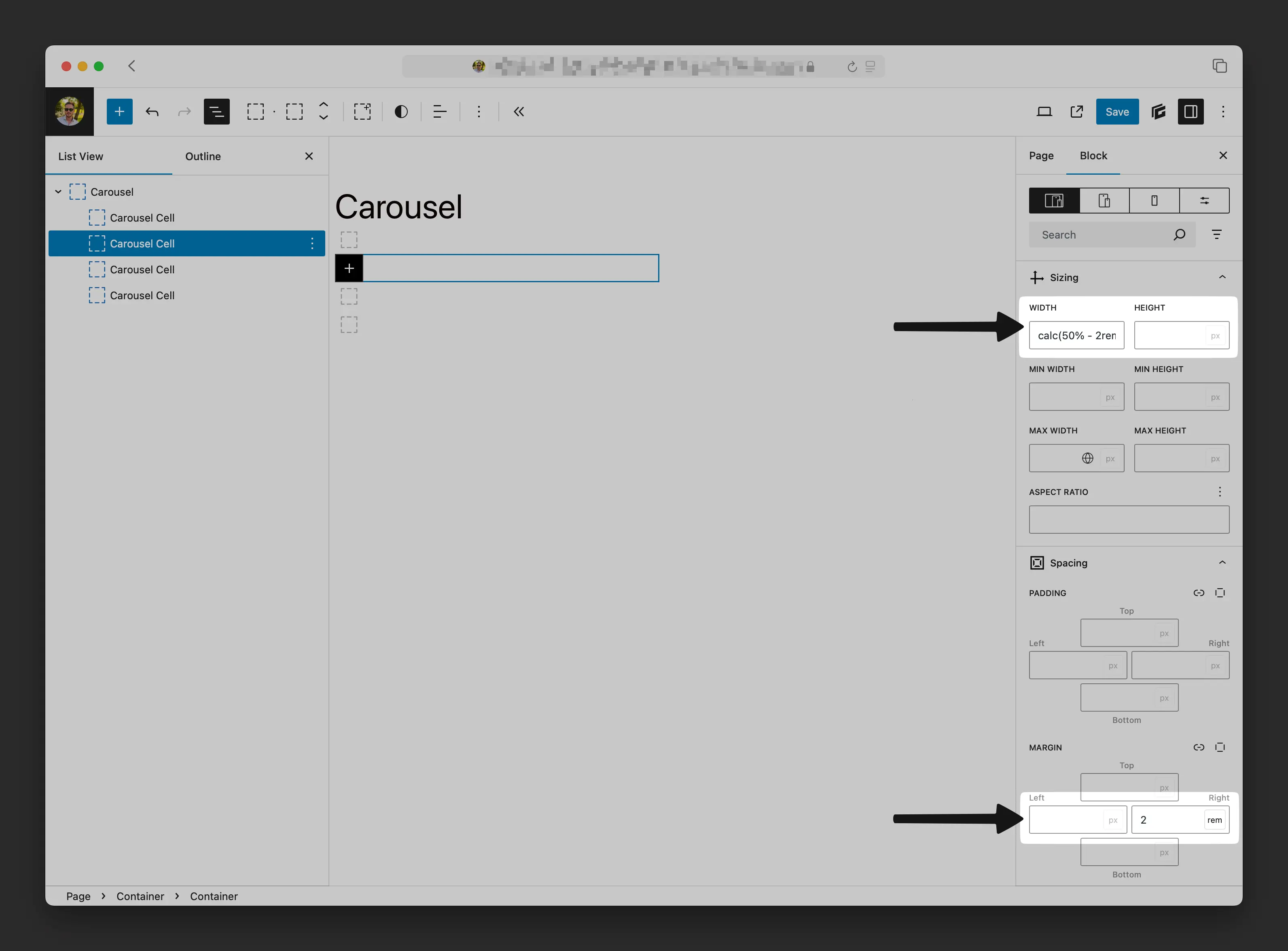 Generateblocks Flickity Carousel Element Configuration